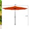 Costway 10FT Patio Solar Umbrella LED Patio Market Steel Tilt W/Crank Outdoor OrangeBlue New
